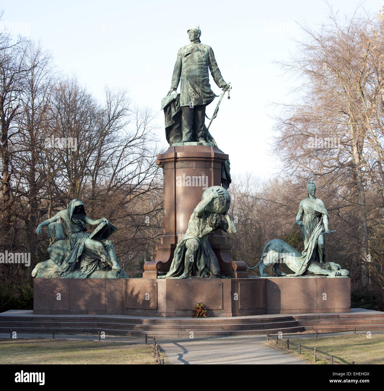 Memoriale di Bismarck a Berlino Foto Stock