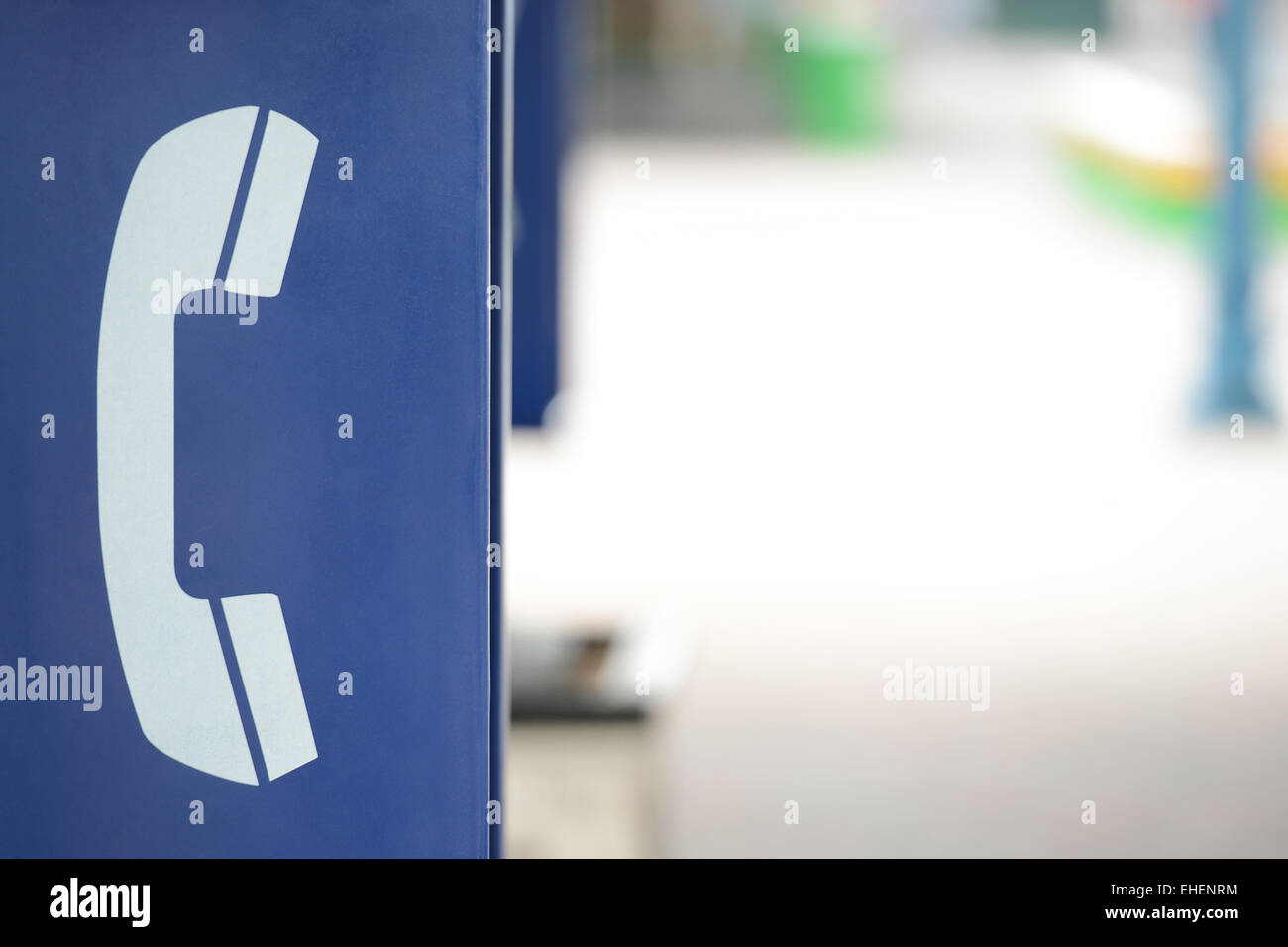 Caso di Telefono pubblico Foto Stock