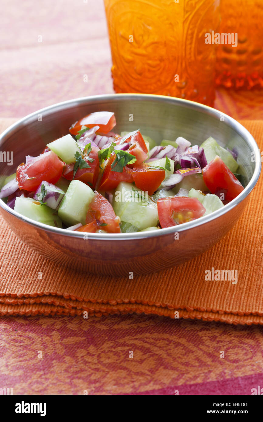 Indischer Salat Foto Stock