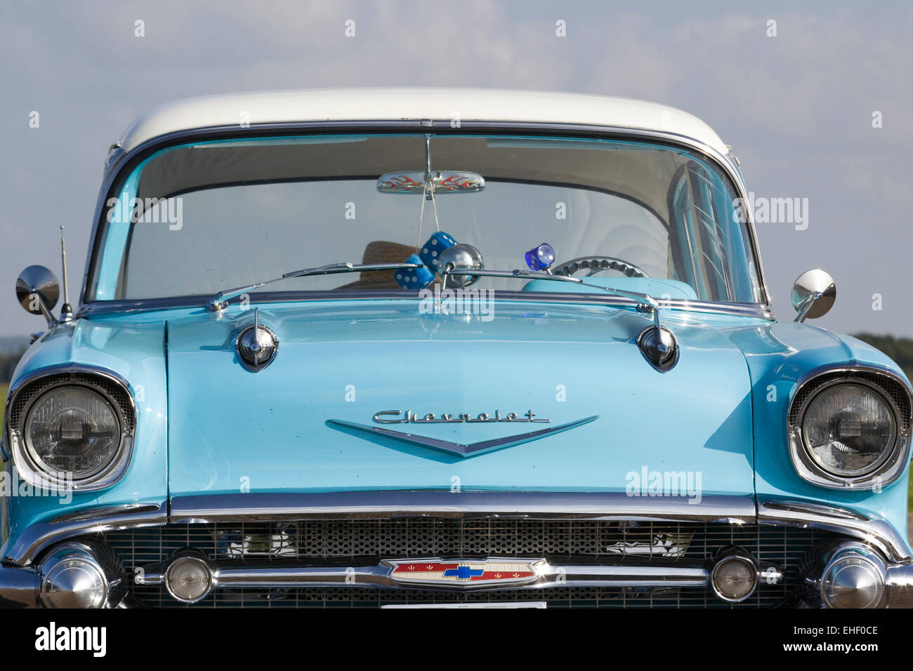 1957 Chevrolet. Chevy. Classic American car Foto Stock