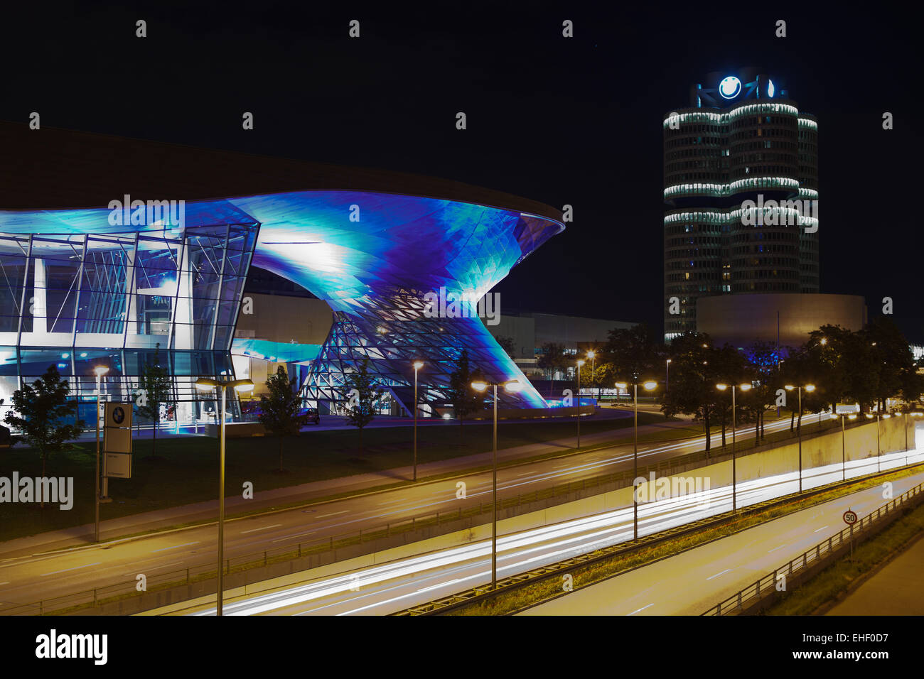 BMW-mondo-Monaco di Baviera Foto Stock