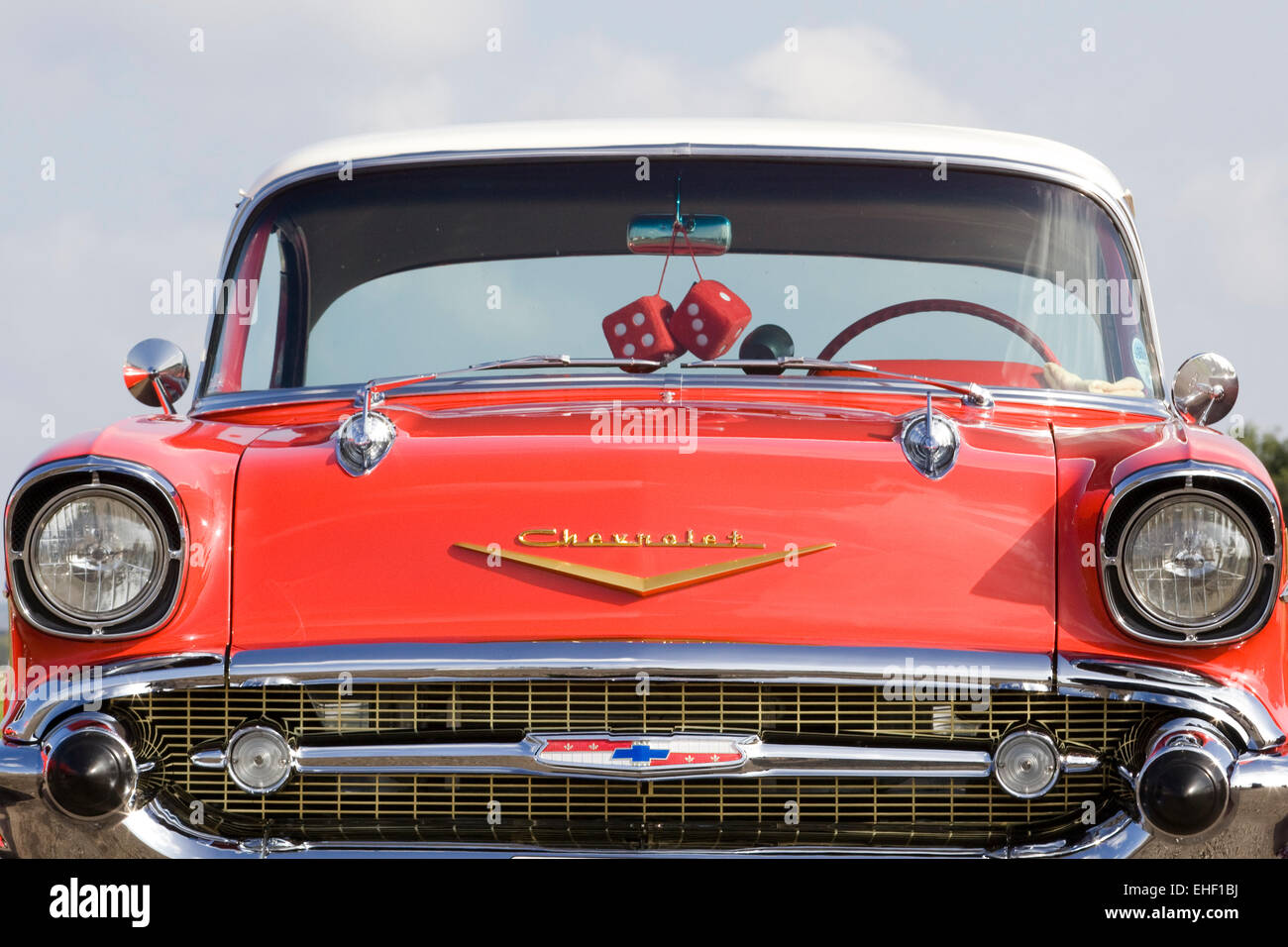 1957 Chevrolet. Chevy. Classic American car Foto Stock