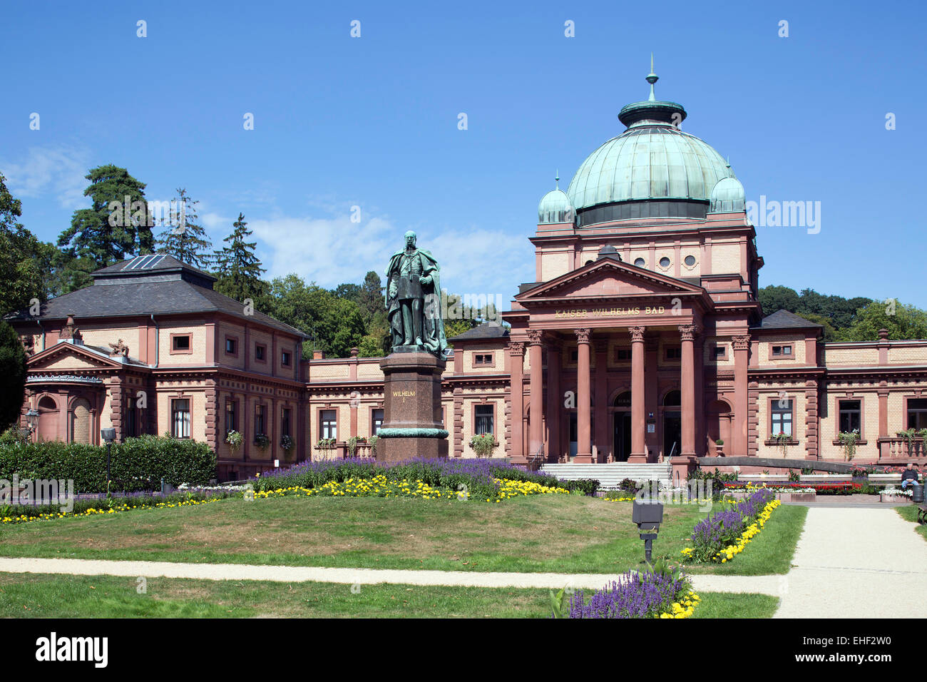 Das Bade- und Theraphiehaus im Bad Homburger Kurpark wurde 1887-90 Fürstenbad als nach Plänen von Louis Jacobs erbaut. Vor dem G Foto Stock