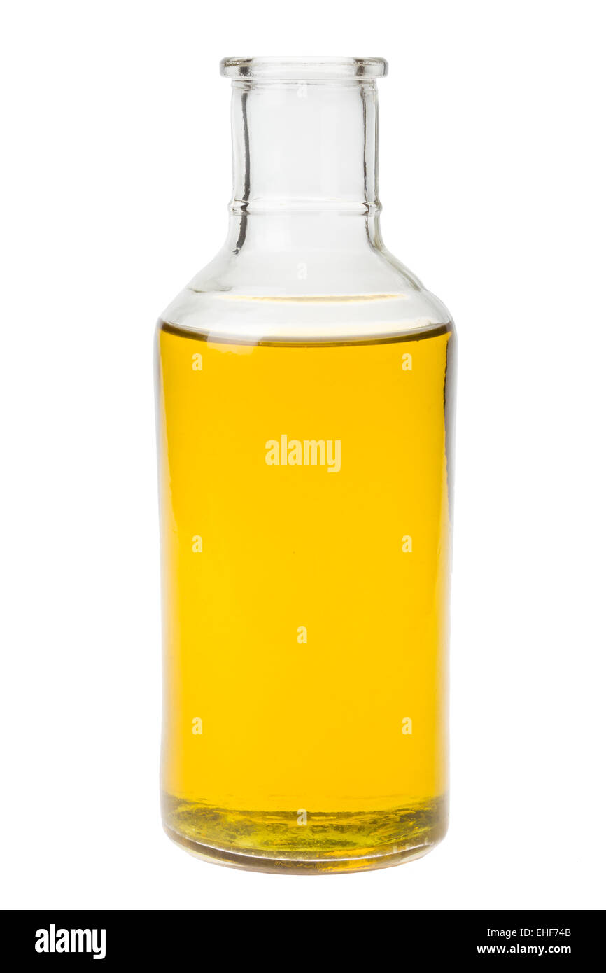 Bottiglia di olio senza tappo Foto Stock