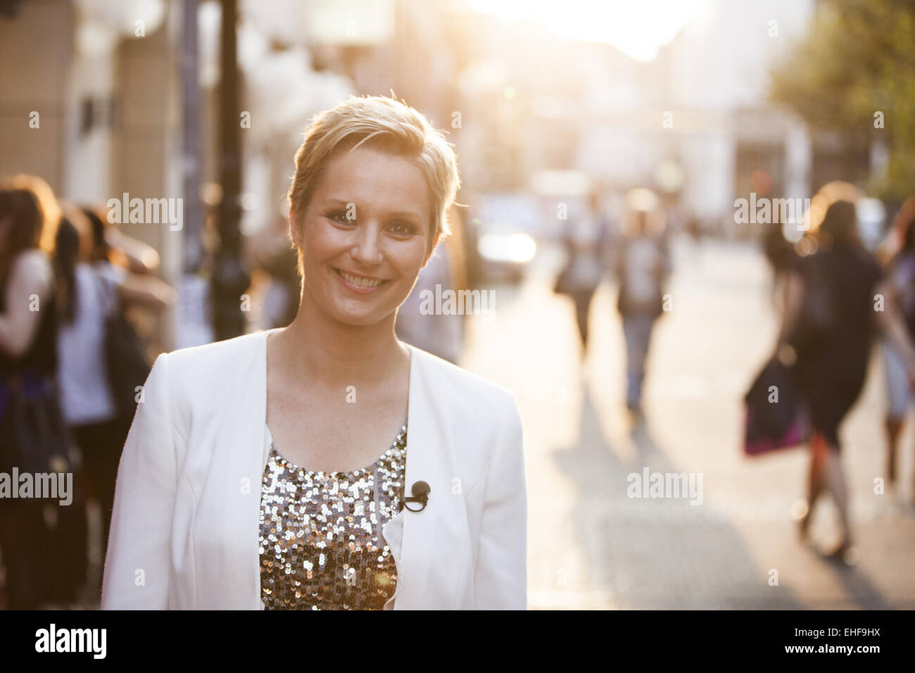 Vogue Fashion's Night Out a Jades store con: Janine Steeger dove: Düsseldorf, Germania Quando: 05 Set 2014 Foto Stock