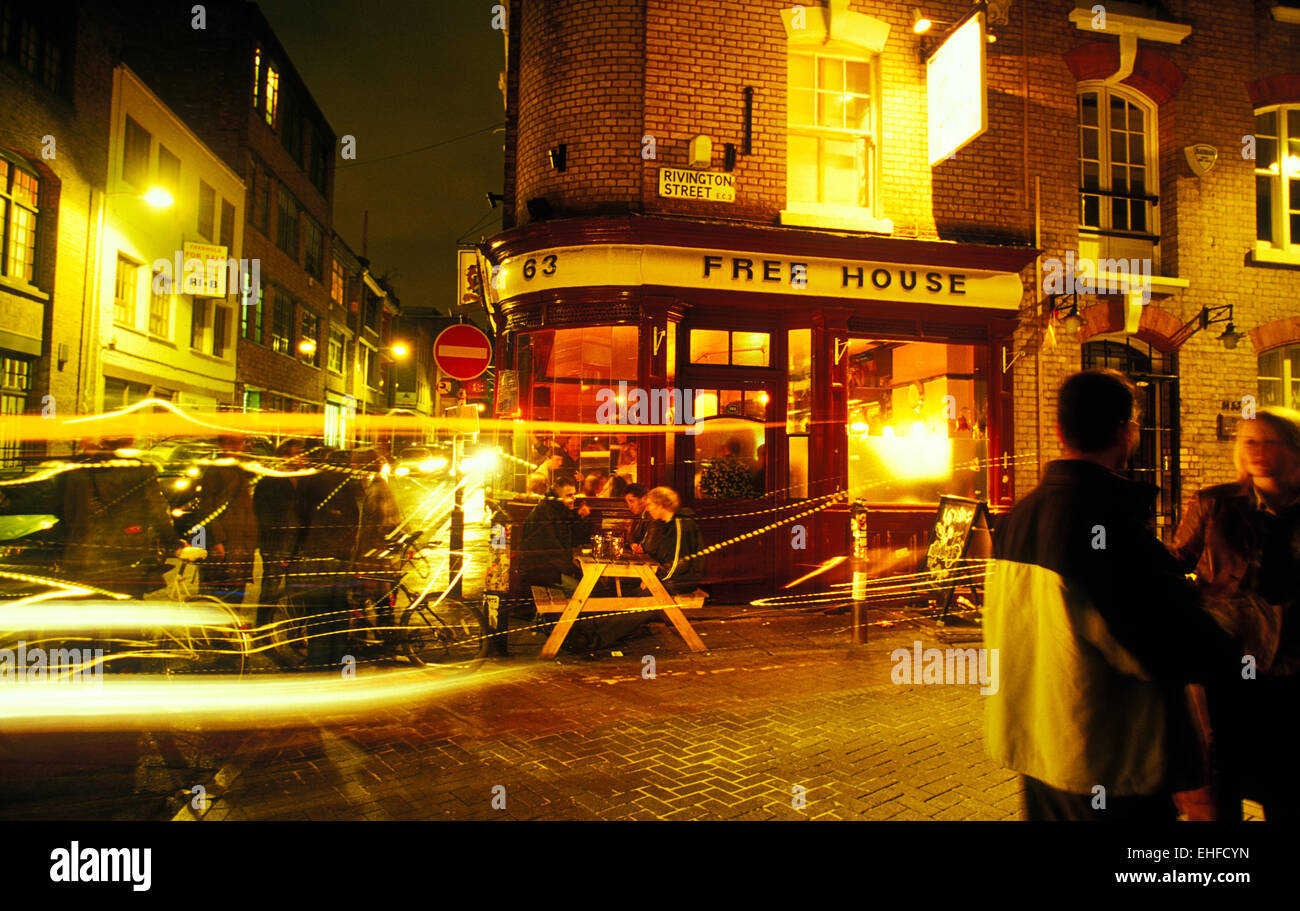 I mastri muratori Arms pub in Shoreditch London 2000. Foto Stock