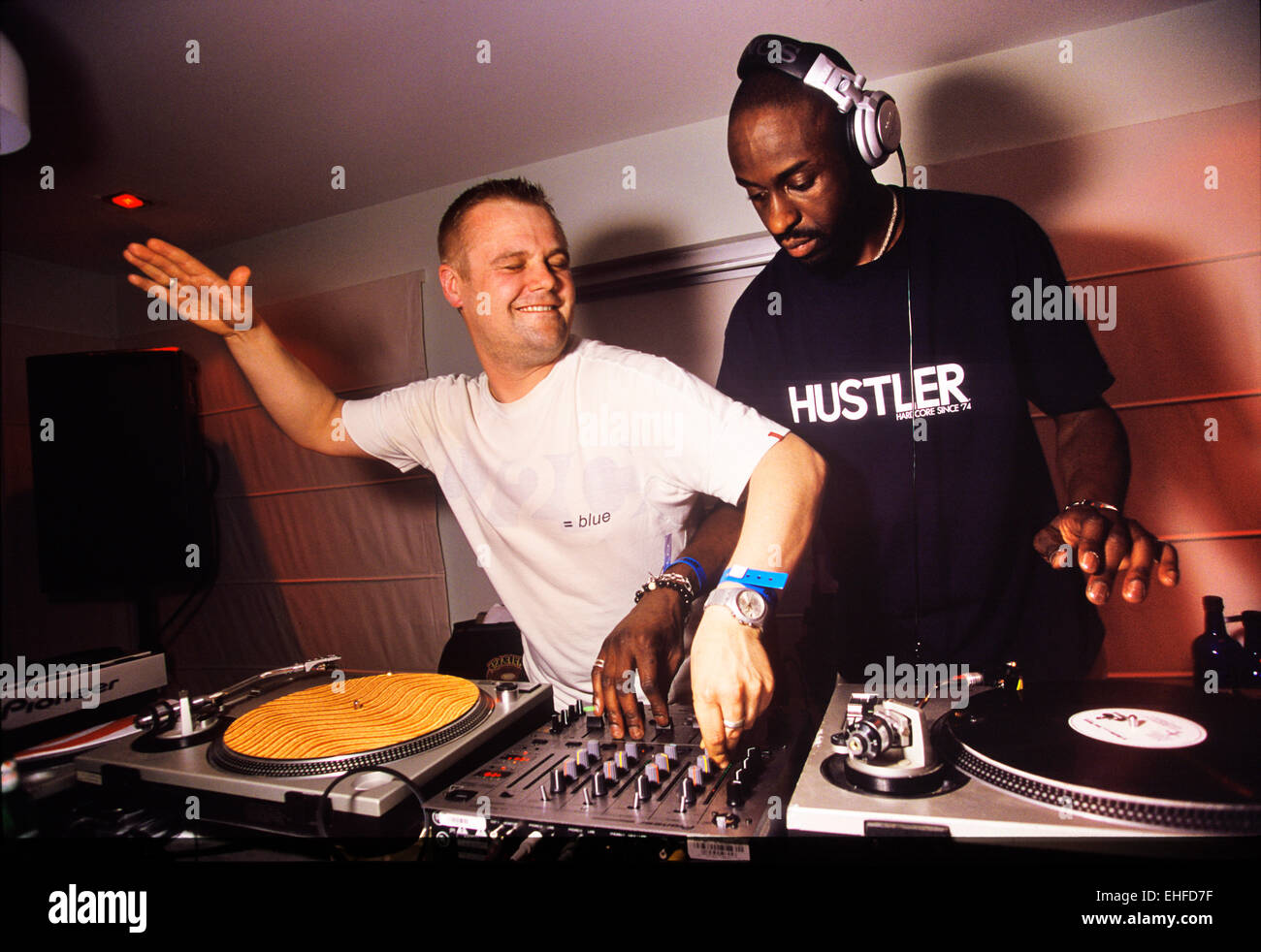 Ammutinamento DJ live in Miami. Foto Stock