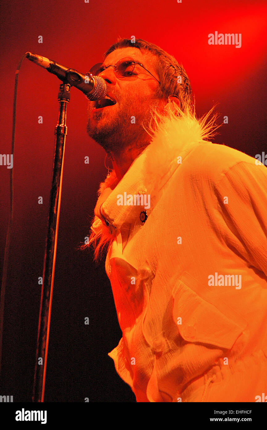 Liam Gallagher da Oasis. Foto Stock
