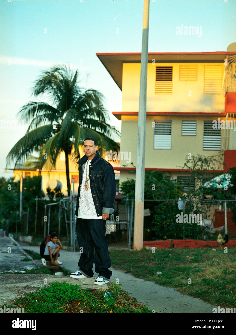 Ritratto di Daddy Yankee in Villa Kennedy Puerto Rico. Foto Stock