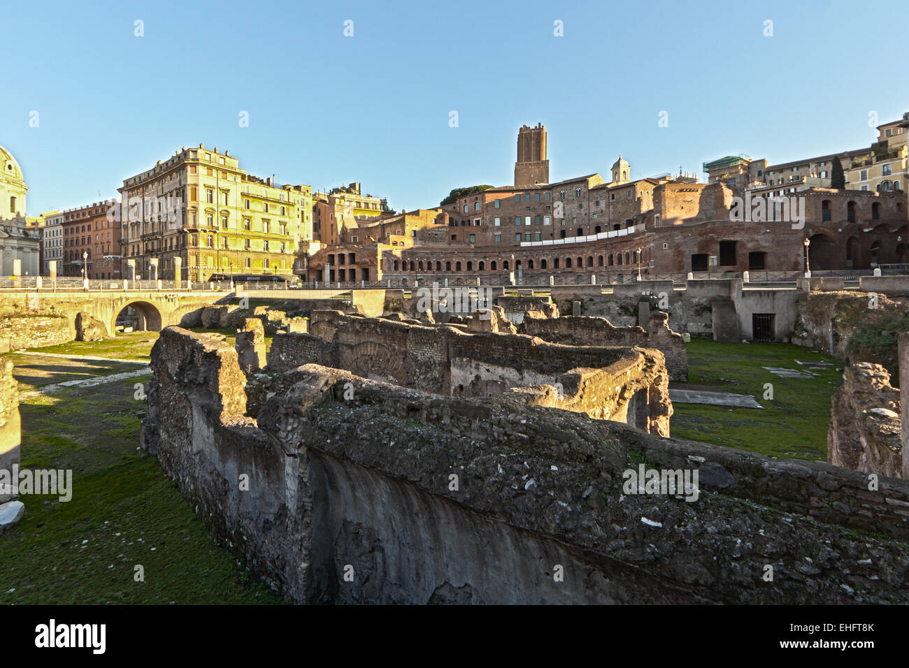 Antiche rovine di Roma Foto Stock