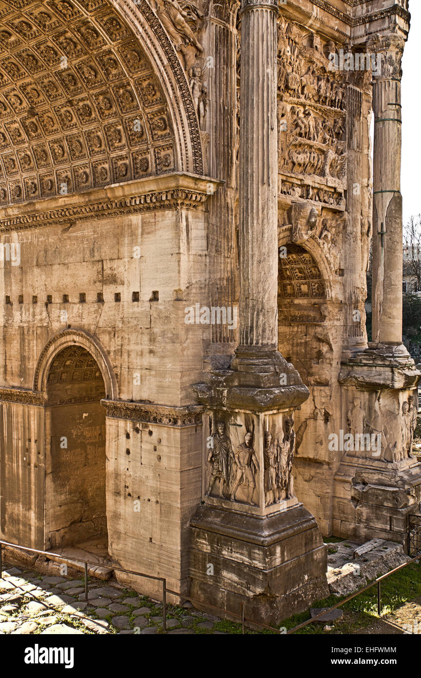 Antiche rovine di Roma Foto Stock