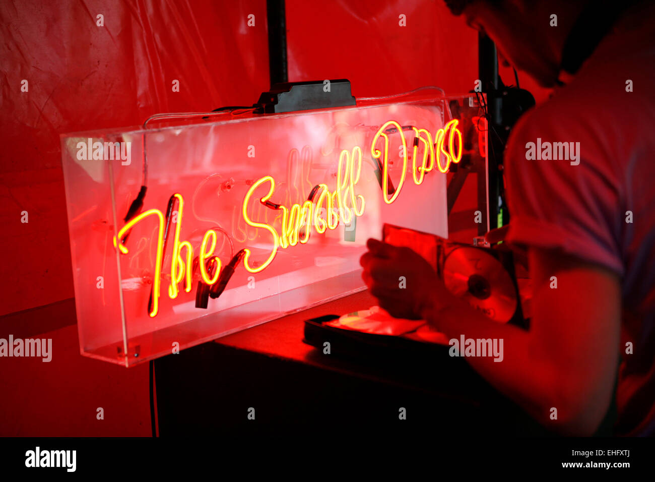 Field Day festival nel Parco Victoria di Londra. Foto Stock