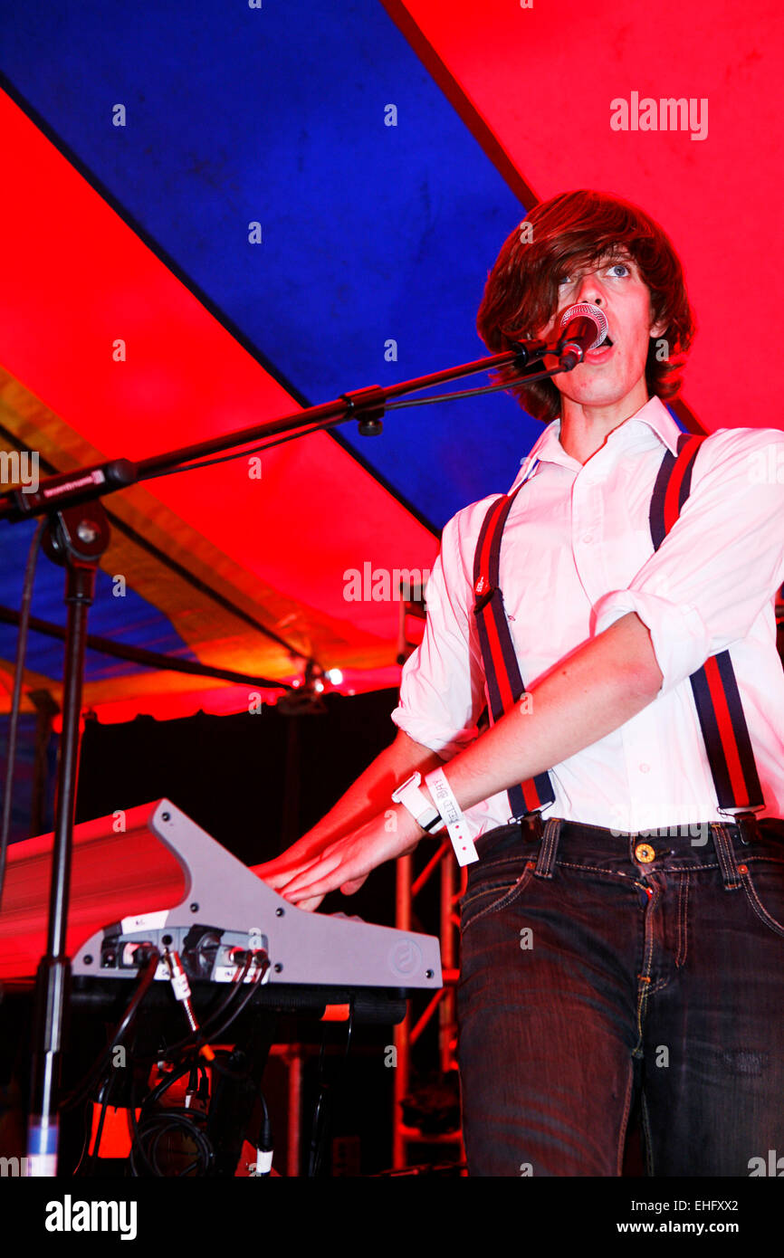 Paolo di coda della Tigre vivono nel campo giorni del festival nel Parco Victoria di Londra. Foto Stock