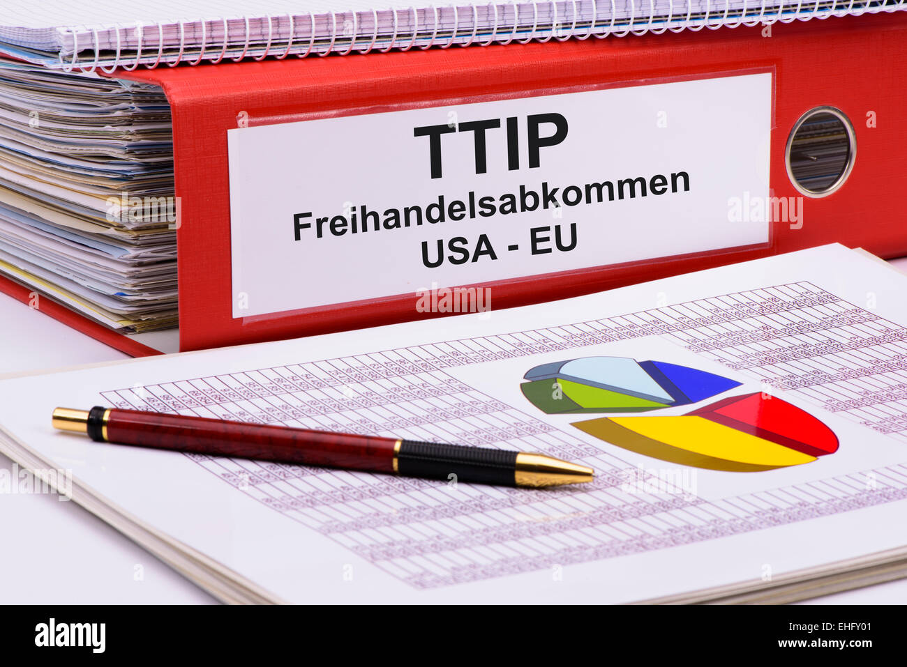 TTIP gli scambi e gli investimenti transatlantici partnership Foto Stock