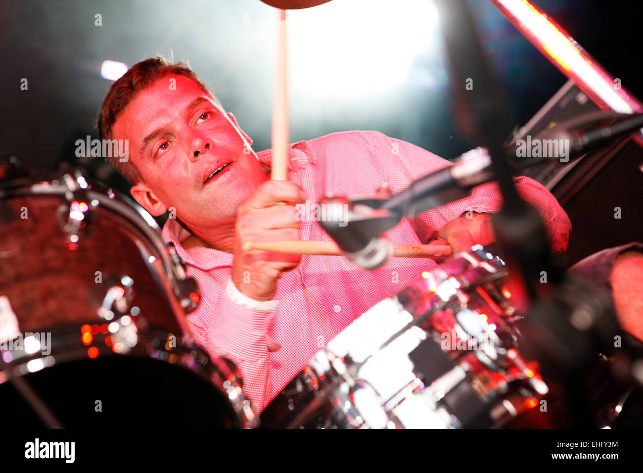 Battaglie live al Field Day festival nel Parco Victoria di Londra. Foto Stock