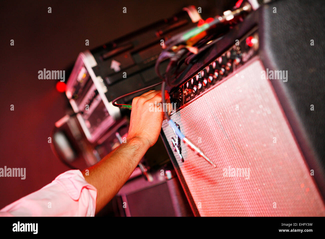 Battaglie live al Field Day festival nel Parco Victoria di Londra. Foto Stock