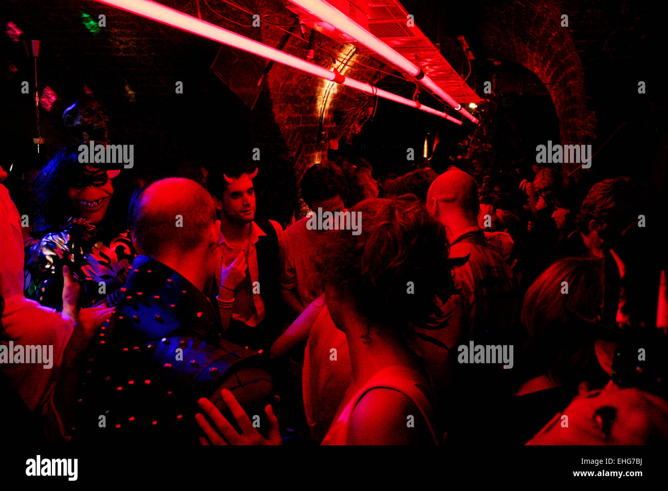 L'ultimo martedì della società ' una danza macabra" Sfera di Halloween a Londra. Foto Stock