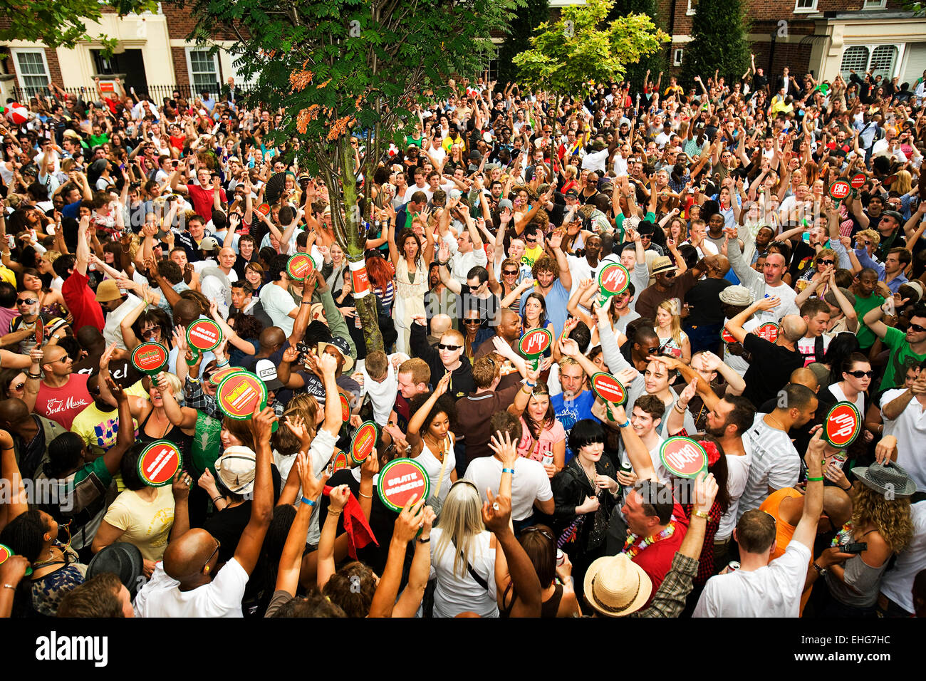 Buona volte soundsystem al carnevale di Notting Hill 2008. Foto Stock