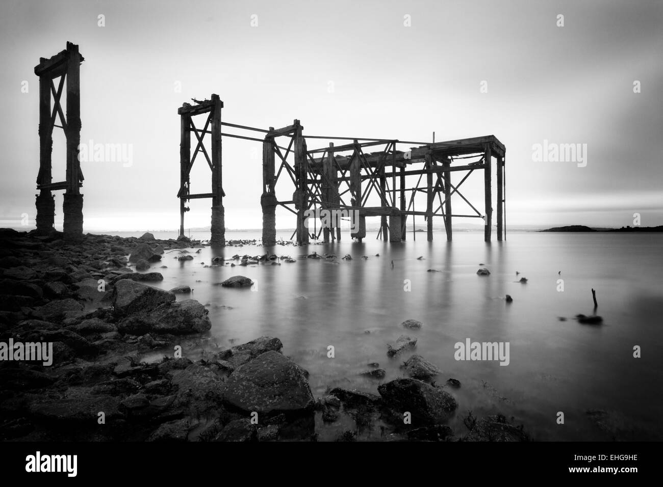 Molo Vecchio, Scozia Foto Stock
