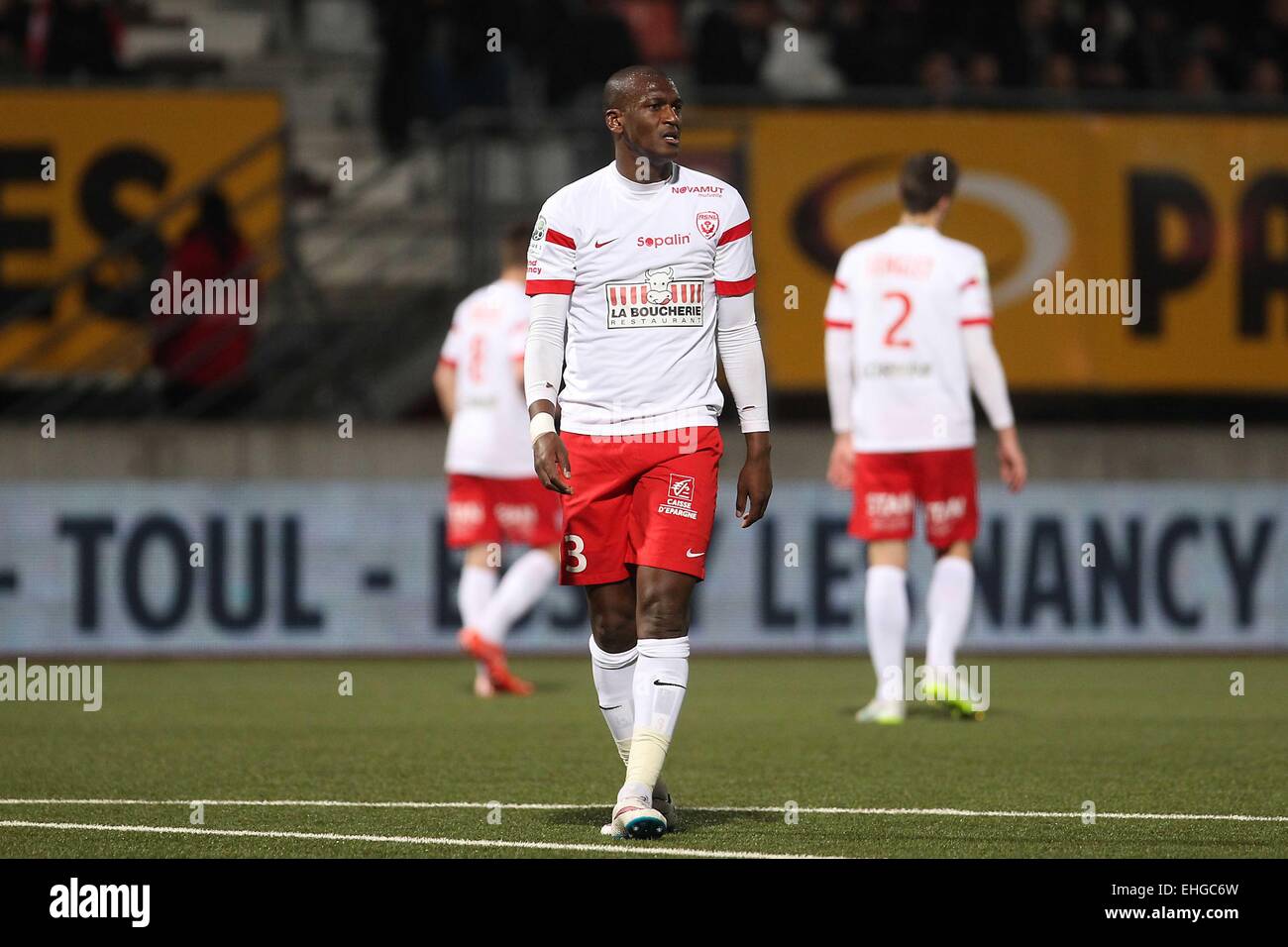 Inganno Nancy - Joel Andre SAMI - 06.03.2015 - Nancy / Laval - 27eme journee de Ligue 2 .Photo : Fred Marvaux icona / Sport Foto Stock