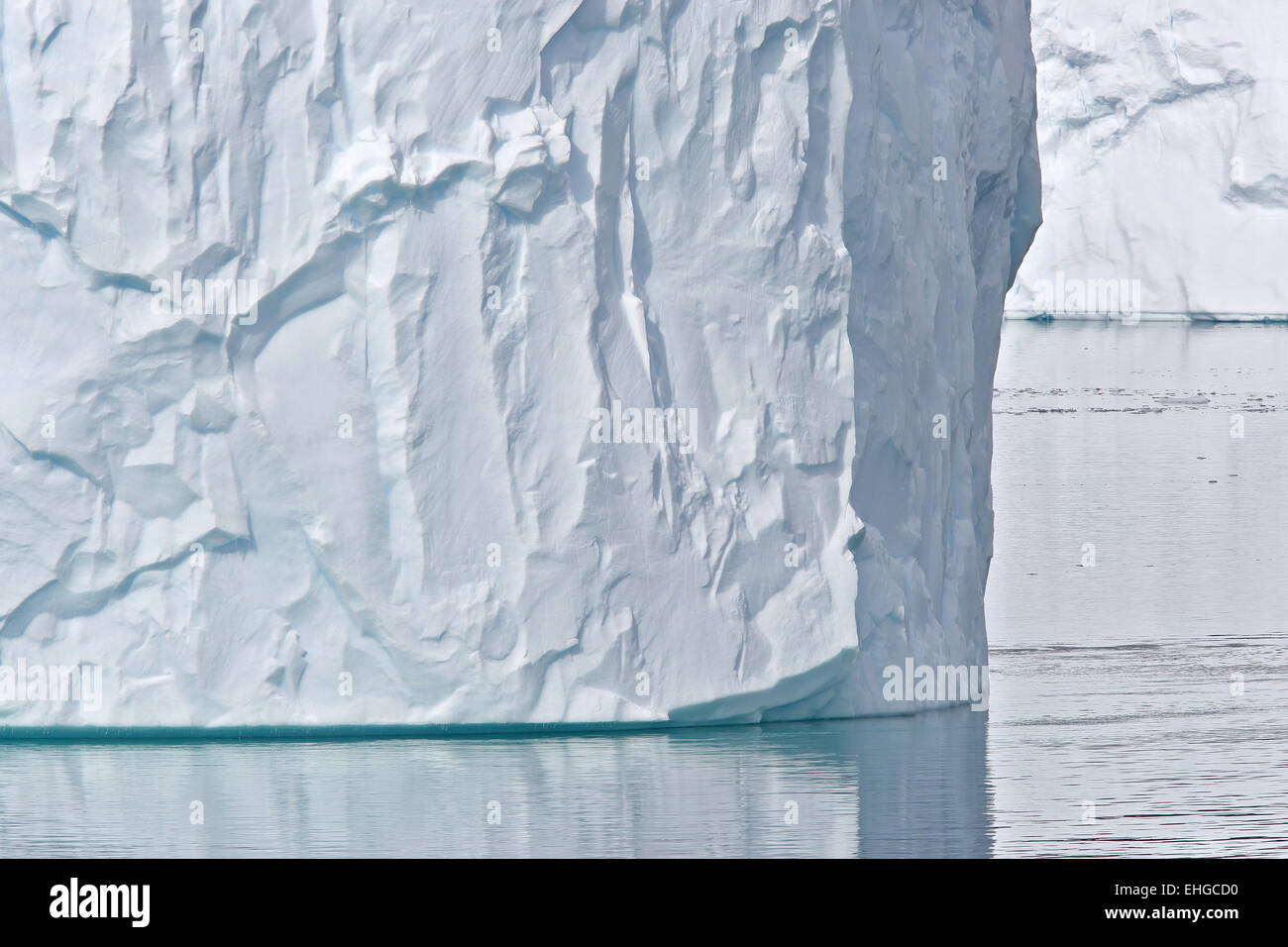 Iceberg in Antartide, grandi iceberg tabulare da vicino Foto Stock