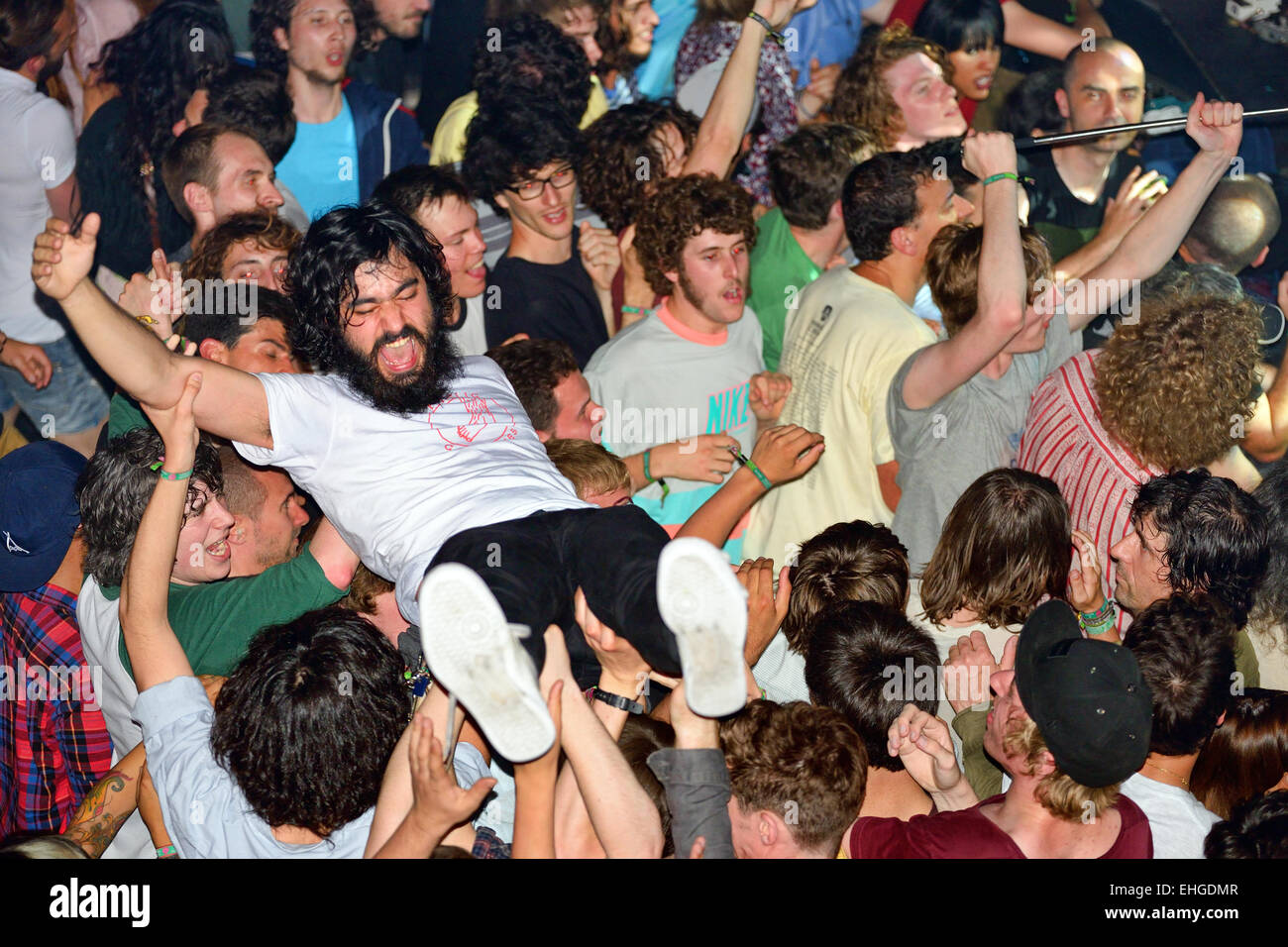 Barcellona - 30 Maggio: folla presso Heineken Primavera Sound Festival 2014 (PS14) il 30 maggio 2014 a Barcellona, Spai Foto Stock