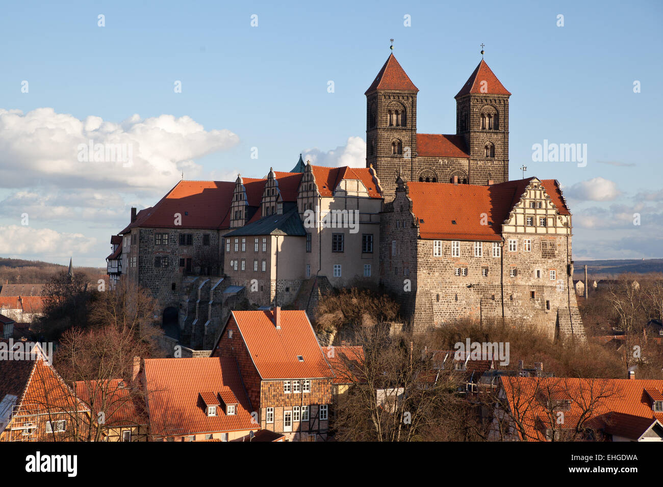 Chateau Quedlinburg Foto Stock