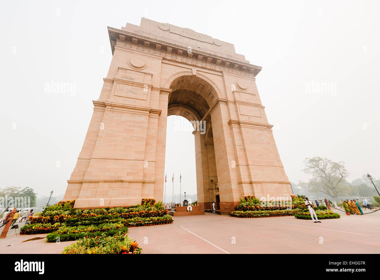 India Gate monumento, Nuova Delhi. Foto Stock