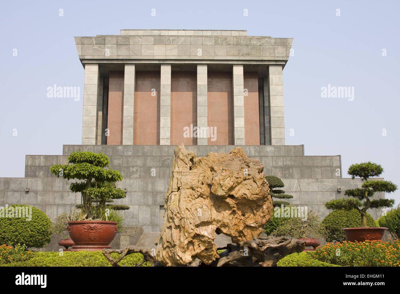Mausoleo di Ho Chi Minh, Hanoi, Vietnam Asia Foto Stock