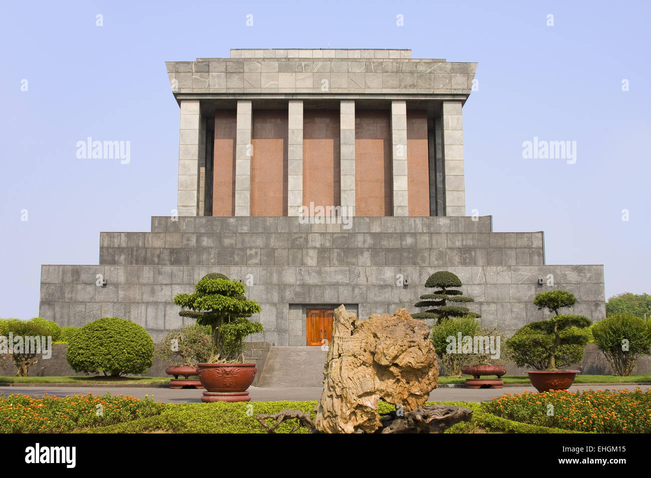 Mausoleo di Ho Chi Minh, Hanoi, Vietnam Asia Foto Stock