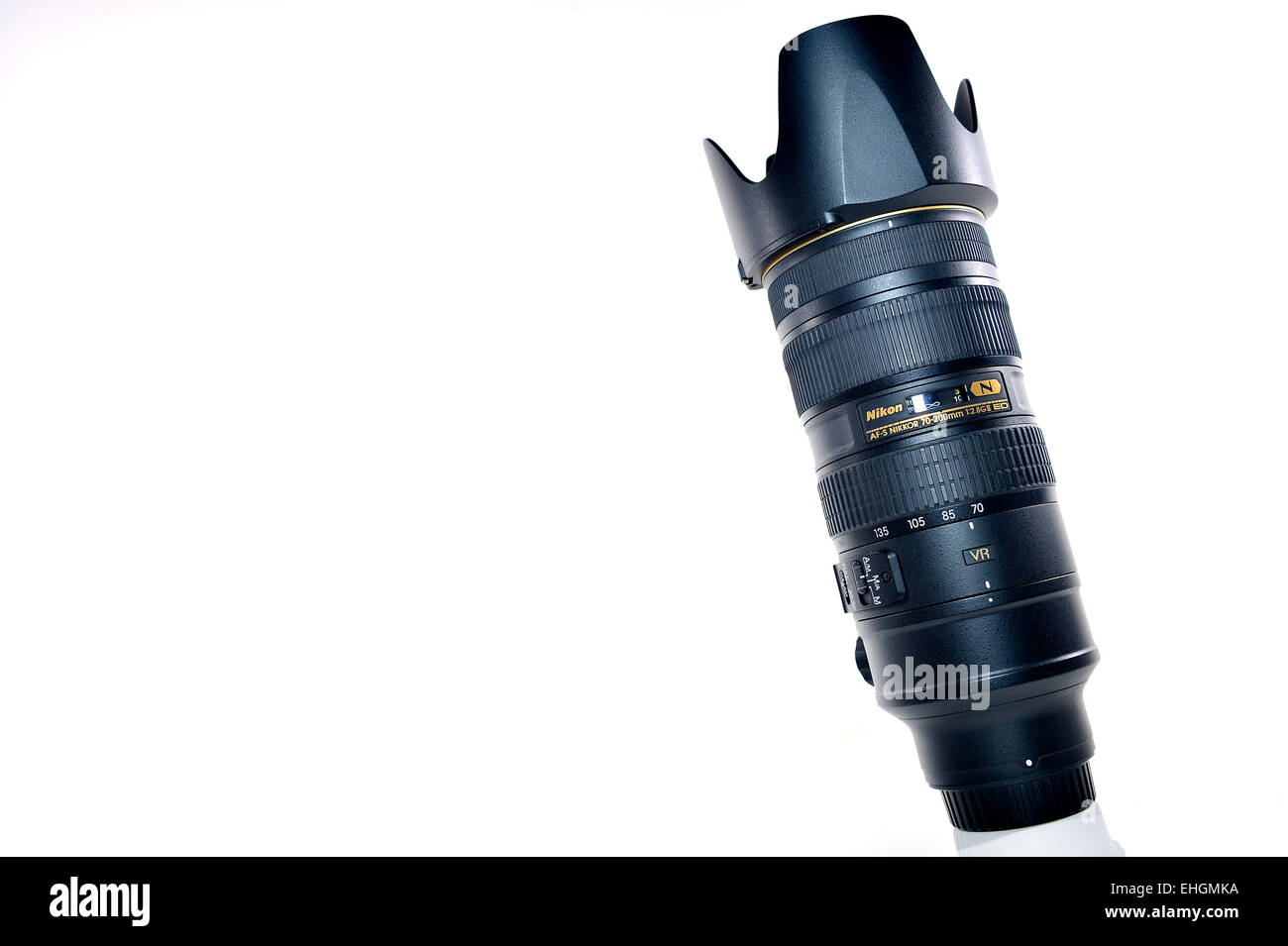 Nikon 70-200 F2.8 VR II fotocamera teleobiettivo Obiettivo fotografia Foto Stock