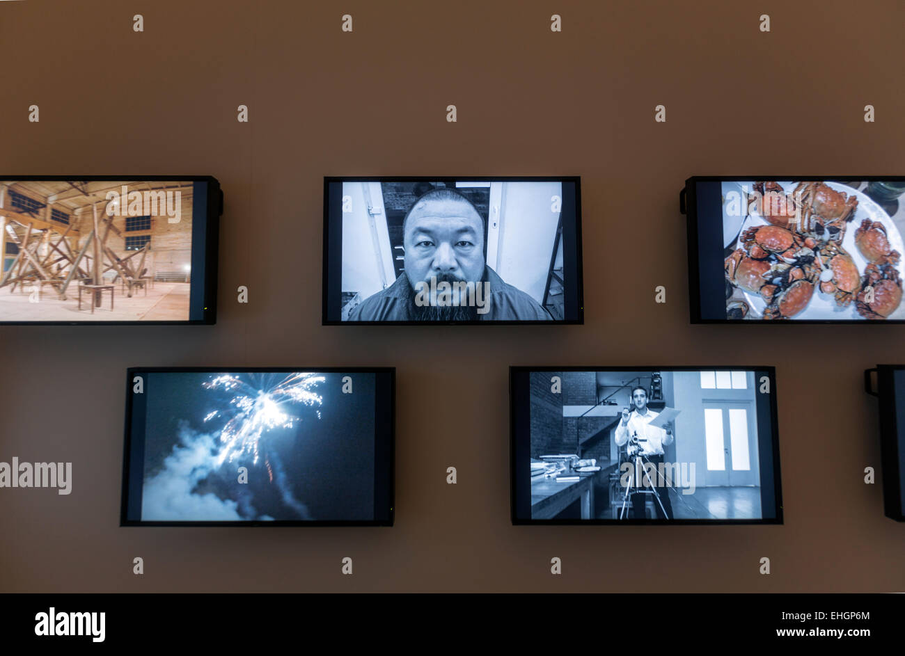 Video "258 falso" Ai Weiwei andaluso, il Centro di Arte Contemporanea (il Centro Andaluz de Arte Contemporáneo (CAAC)) Foto Stock