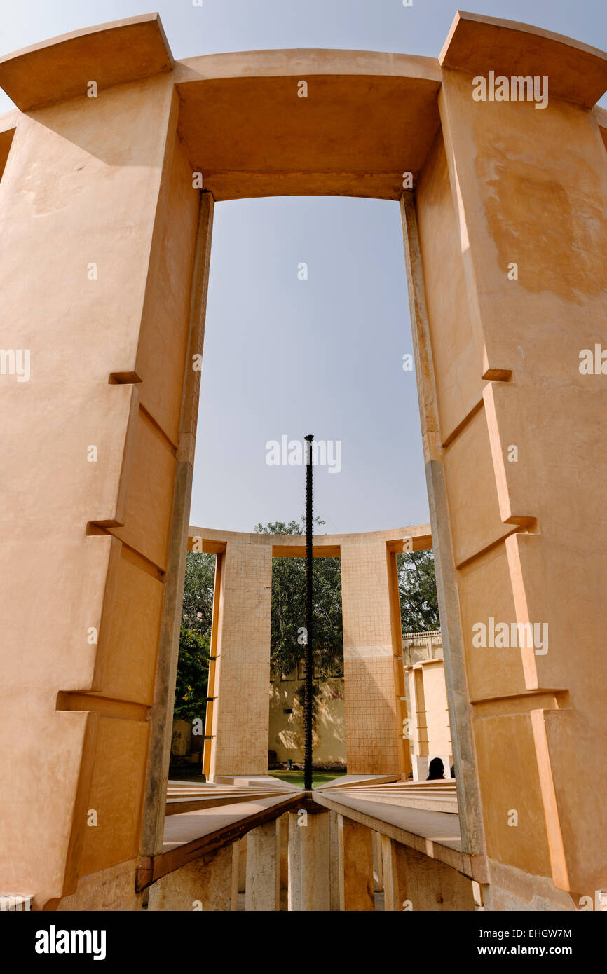 Jantar Mantar Observatory, Jaipur. Foto Stock