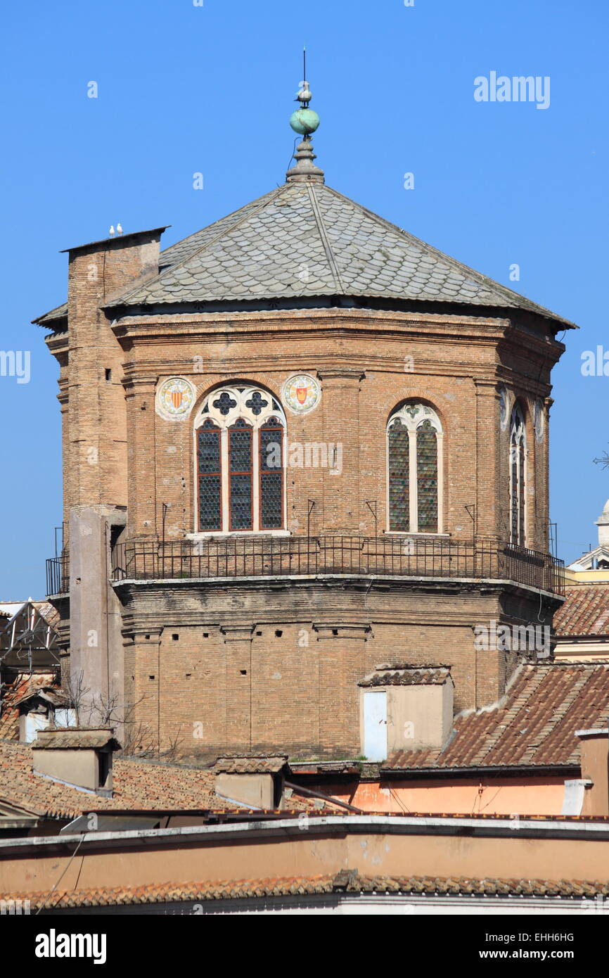 Ottagonale cupola medievale Foto Stock