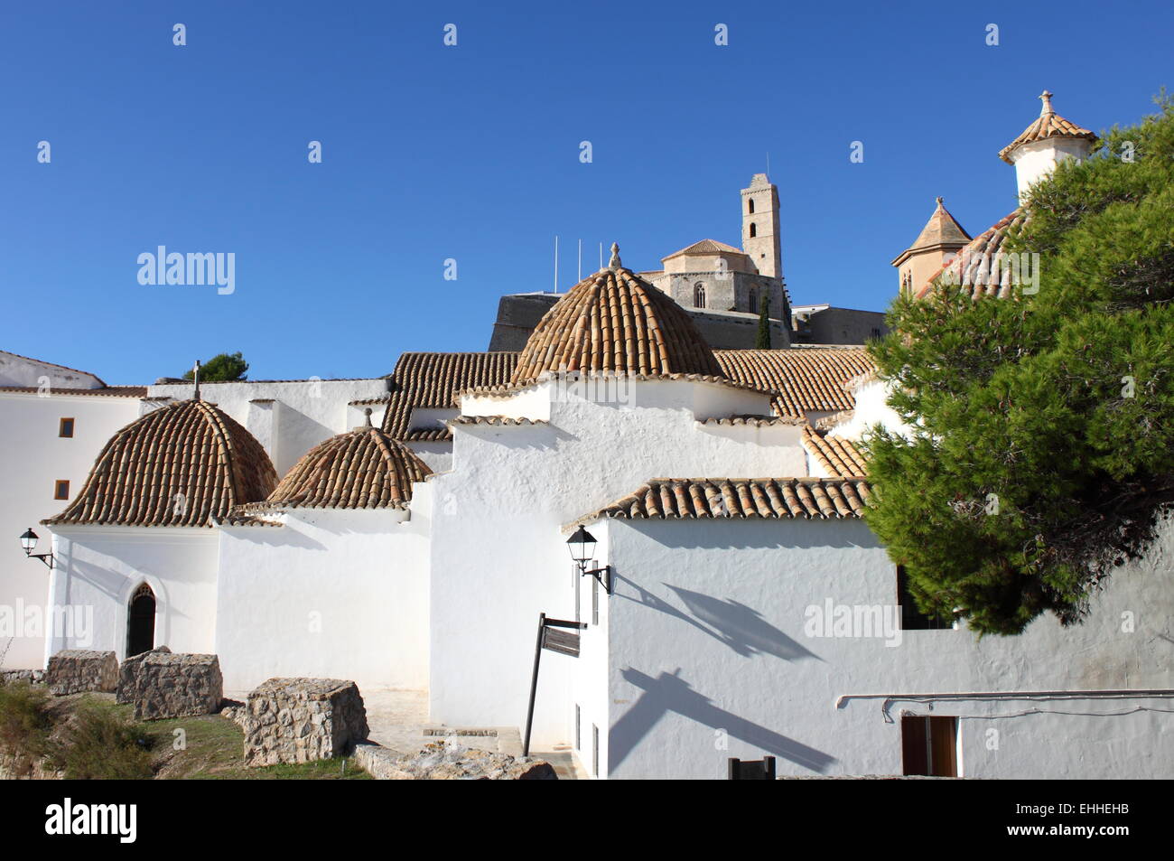 Chiesa di Santo Domingo in Ibiza Foto Stock