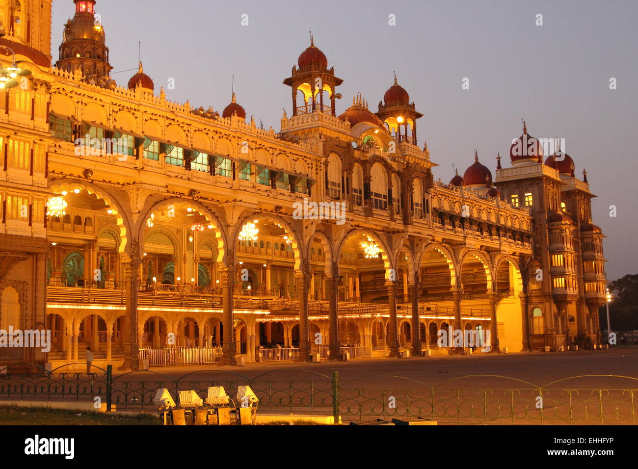 Mysore Palace, patrimonio storico, Mysore lo stato di Karnataka in India Sud Occidentale, India Foto Stock