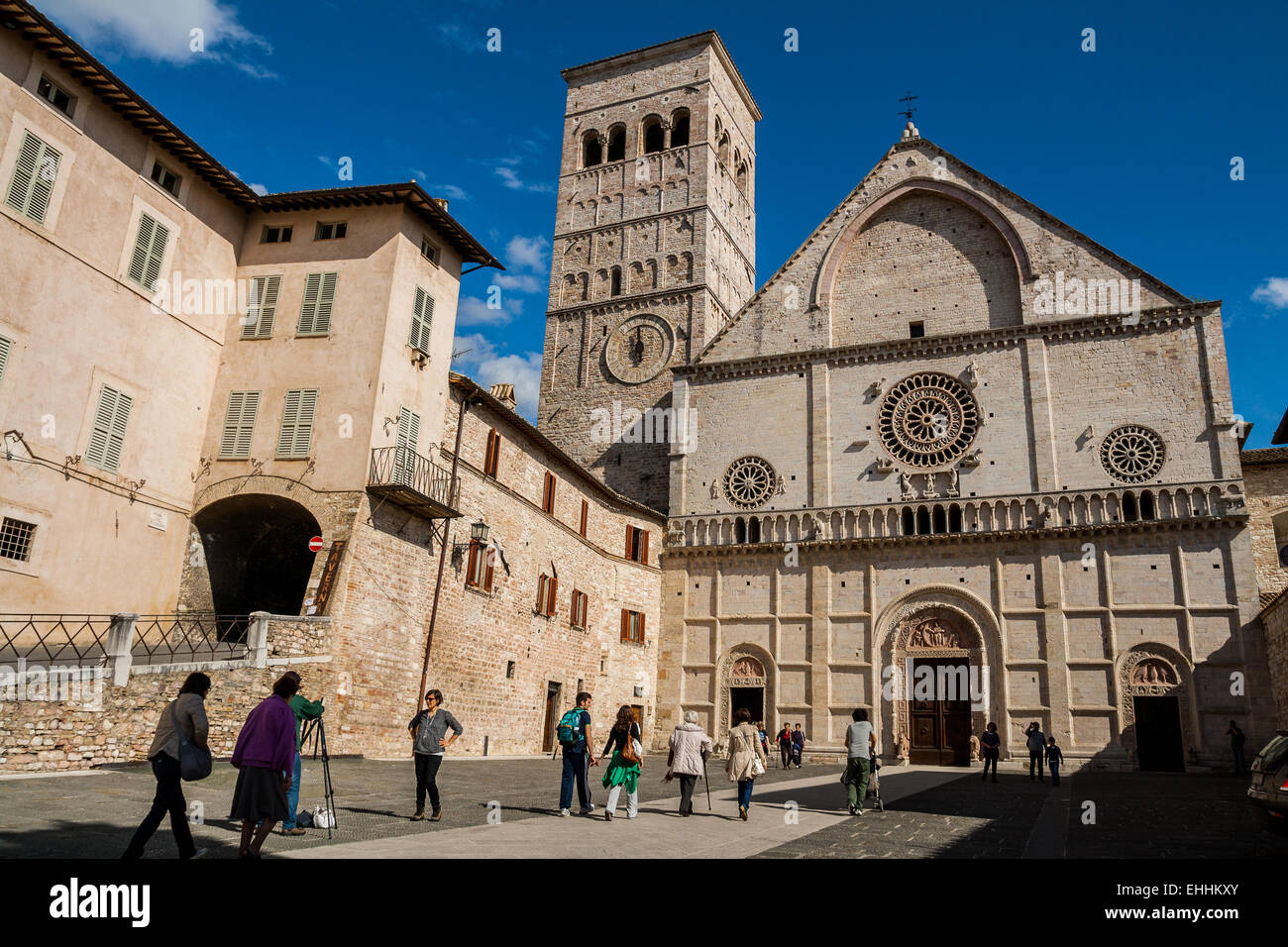Chiesa di San Rufino, Assisi, Perugia, Umbria, Italia, Europa Foto Stock