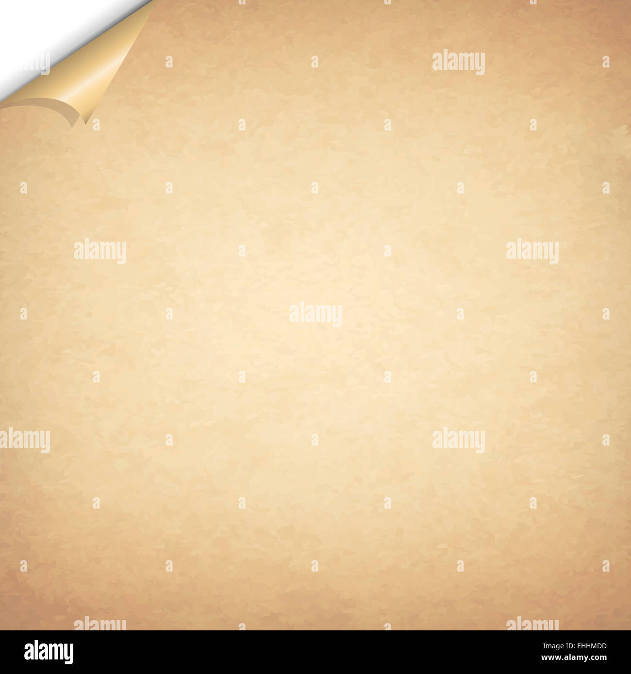 Vecchia carta con angolo Foto Stock