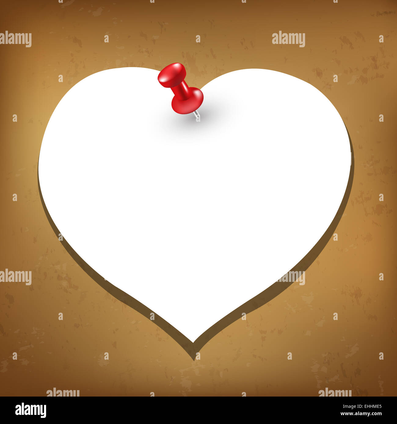 Cuore vuoto Tag regalo Foto Stock