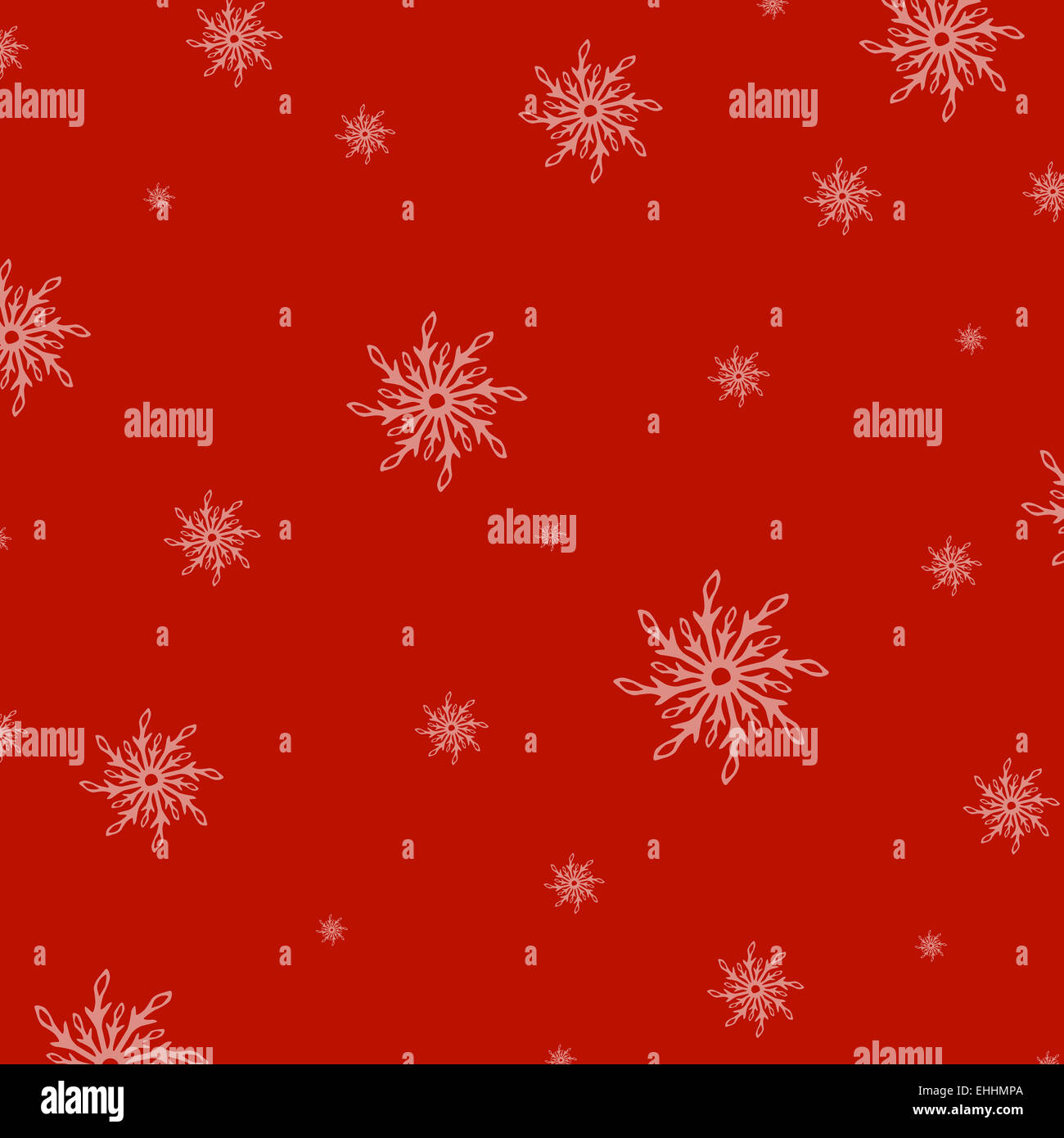 Red nuovo sfondo di anni con il simbolo del fiocco di neve Foto Stock