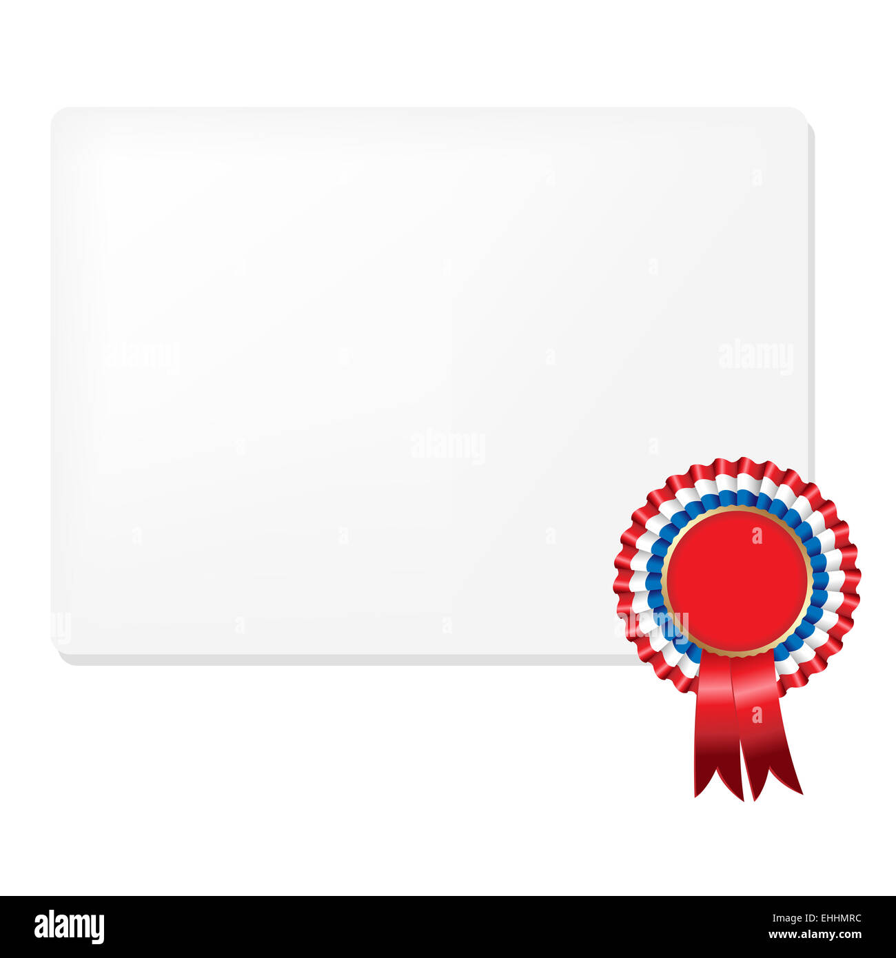 Ribbon Badge Rosette Foto Stock