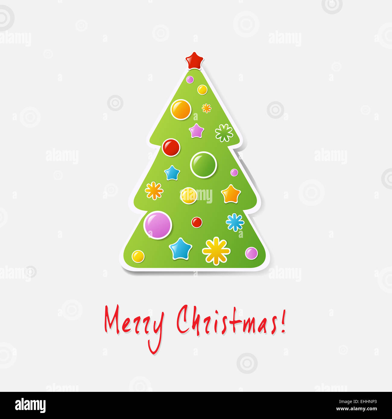 Albero di Natale carta di Design Foto Stock