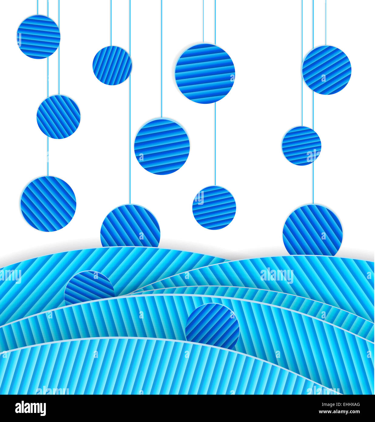 Riassunto dei punti blu Foto Stock