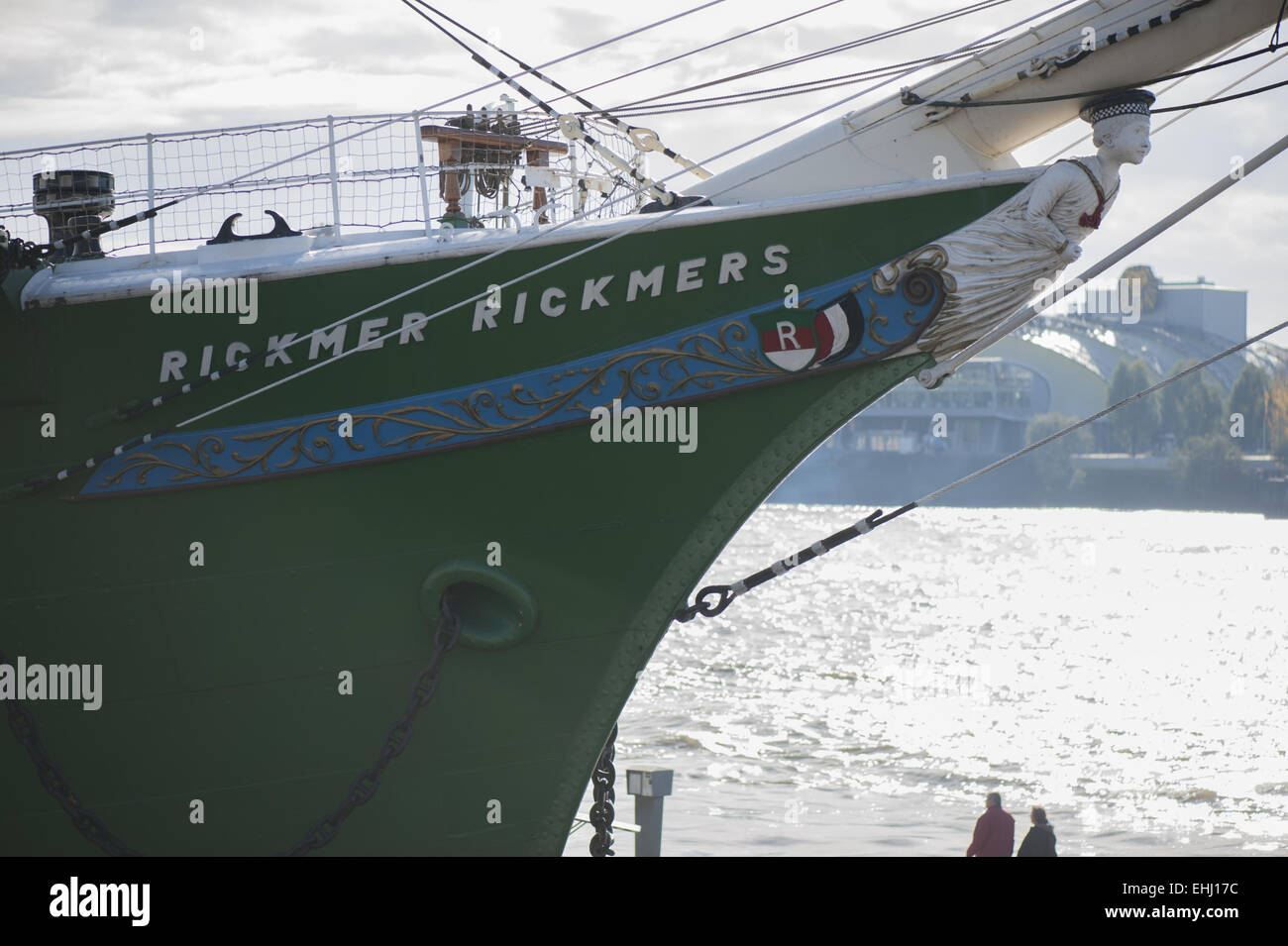 Il Rickmer Rickmers nel porto di Amburgo Foto Stock