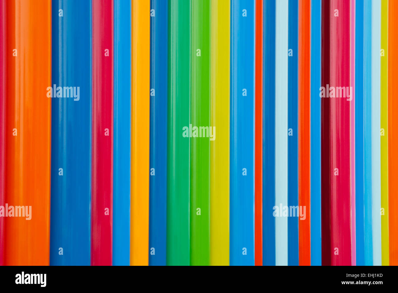 Fila verticale di colori vivaci Foto Stock