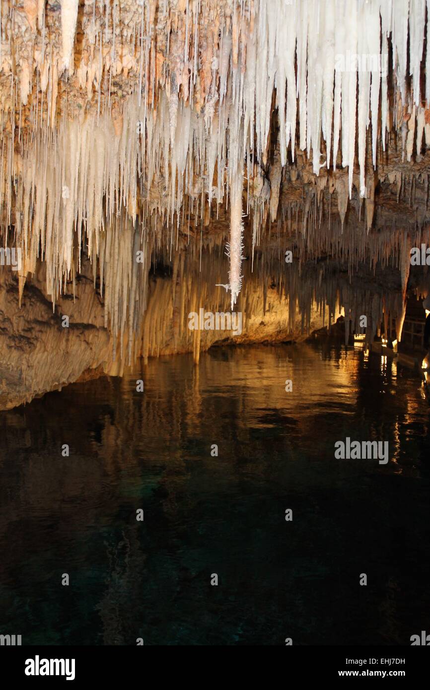 Le grotte di cristallo, parrocchia di Hamilton, Bermuda Foto Stock