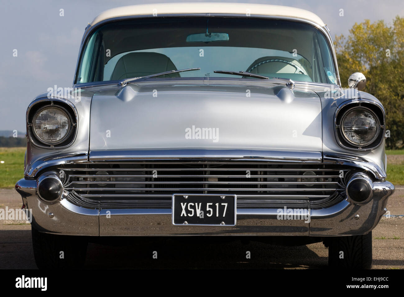 1957 Chevrolet. Chevy. Classic American car Foto Stock