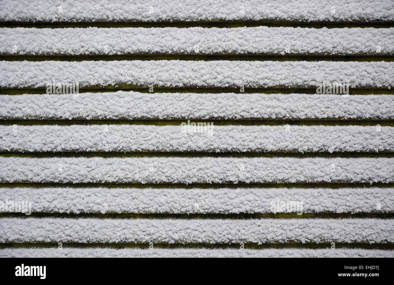 Neve sul tetto Foto Stock