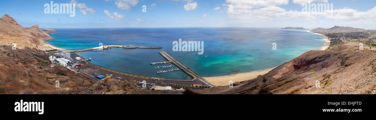Porto Santo panoramica del Porto Foto Stock