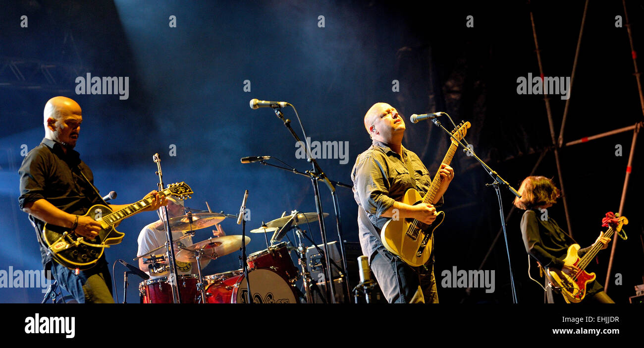 Barcellona - 30 Maggio: folletti (American band alternative rock) in concerto presso Heineken Primavera Sound Festival 2014. Foto Stock